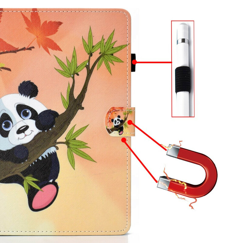 Samsung Galaxy Tab S7 Schattig Panda Hoesje