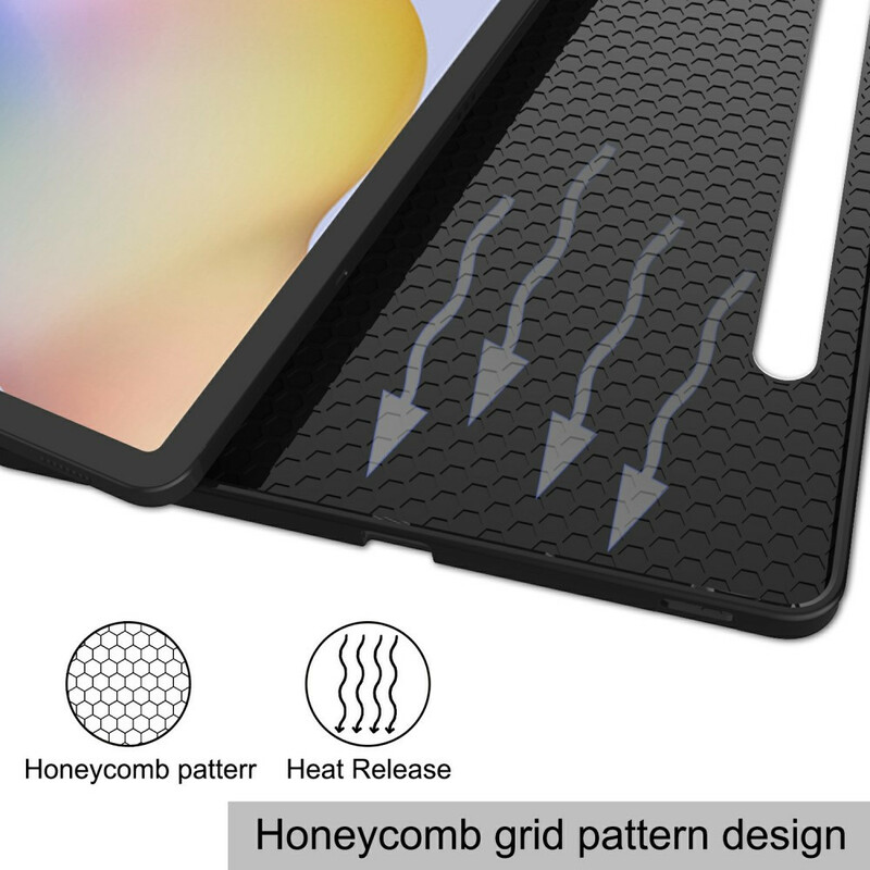 Smart Case Samsung Galaxy Tab S7 drie flappen stylus houder