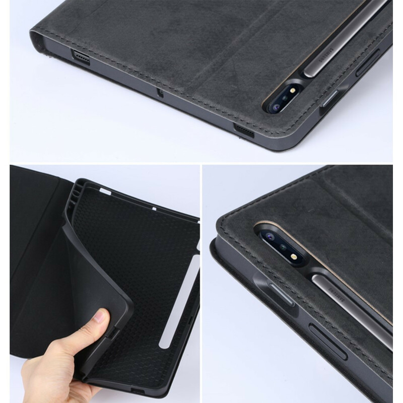 Samsung Galaxy Tab S7 Hoesje Leder Effect Zakelijk