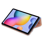 Samsung Galaxy Tab S7 Plus Lederen Stijl Hoesje met Koord