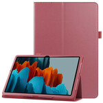 Samsung Galaxy Tab S7 Plus Kunstleer Hoesje Lychee