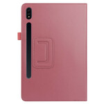 Samsung Galaxy Tab S7 Plus Kunstleer Hoesje Lychee