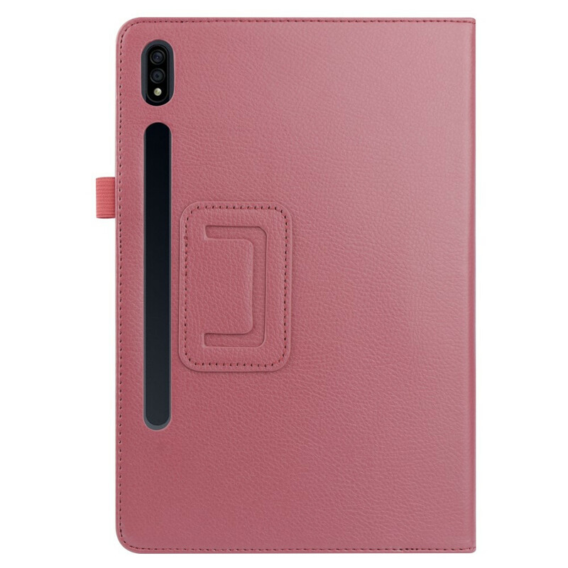 Samsung Galaxy Tab S7 Plus Kunstleer Hoesje Lychee