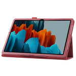Samsung Galaxy Tab S7 Plus Kunstleer Hoesje Lychee