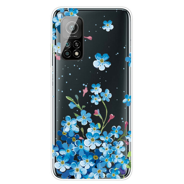Xiaomi Mi 10T / 10T Pro Case Blauw Boeket Bloem