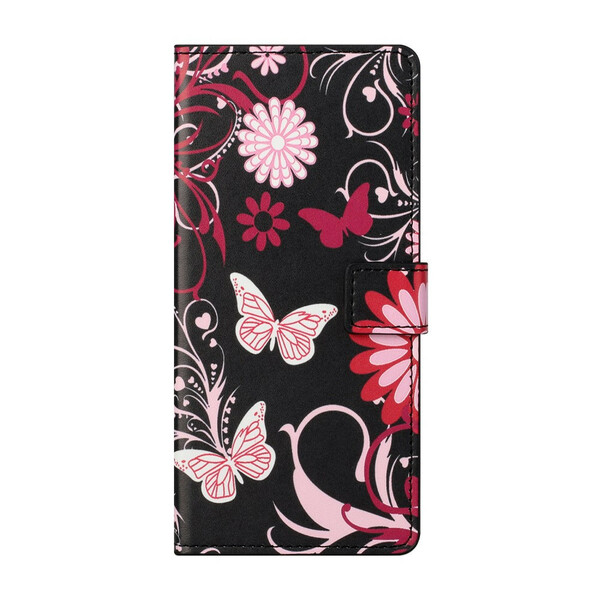 Xiaomi Mi 10T Lite 5G / Redmi Note 9 Pro 5G geval Vlinders en bloemen