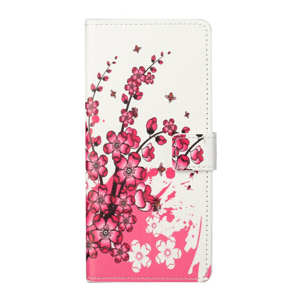 Xiaomi Mi 10T Lite hoesje met tropische bloemen