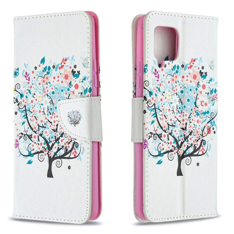 Samsung Galaxy A42 5G gebloemde boom case