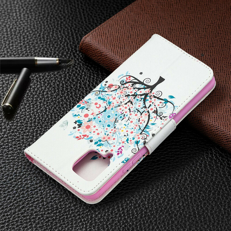 Samsung Galaxy A42 5G gebloemde boom case