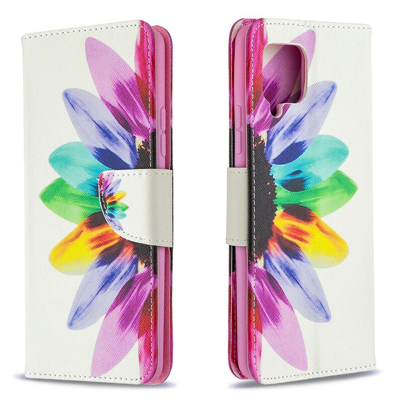 Samsung Galaxy A42 5G aquarel bloem case