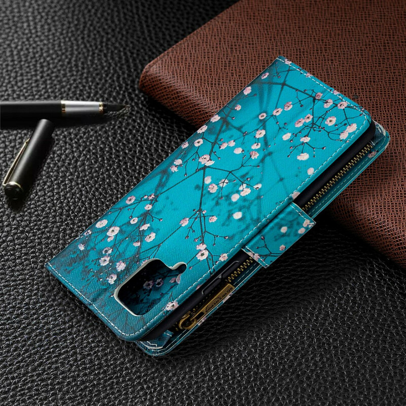 Samsung Galaxy A42 5G Rits Zakje Boom Hoesje Samsung Galaxy A42 5G Rits Zakje Boom Hoesje