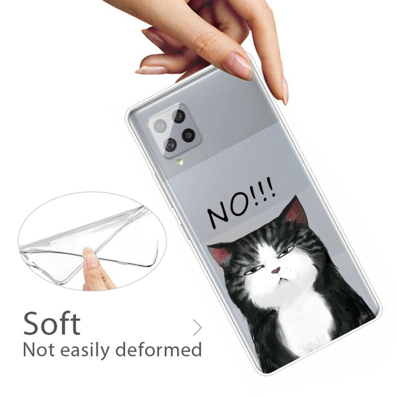 Samsung Galaxy A42 5G hoesje De kat die nee zegt