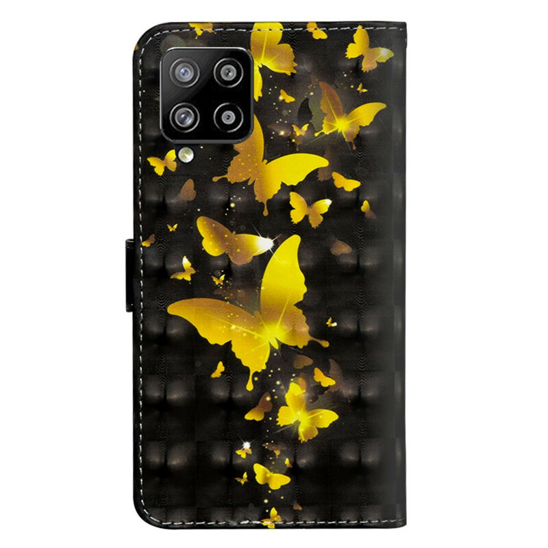 Samsung Galaxy A42 5G Hoesje Gele Vlinders