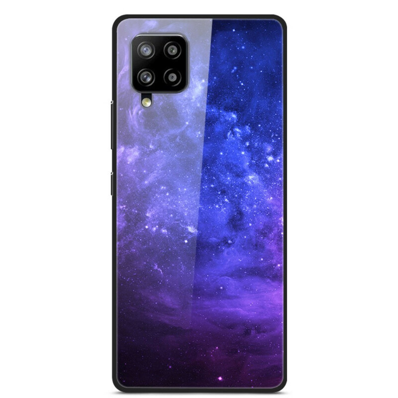 Samsung Galaxy A42 5G glas en siliconen case