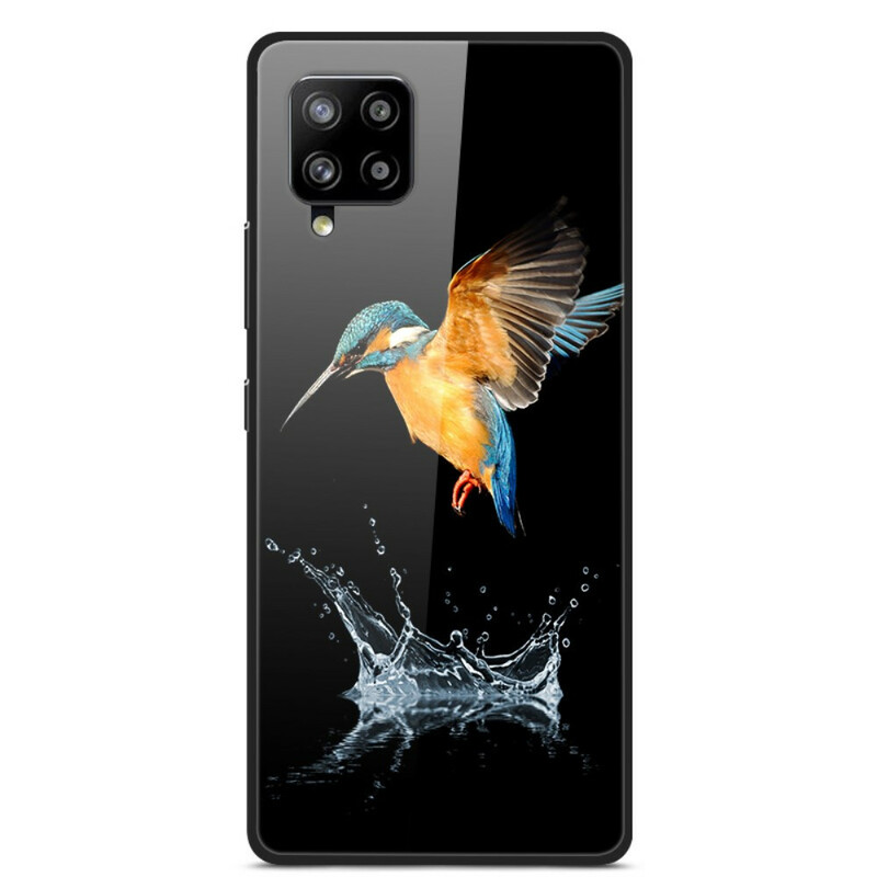 Samsung Galaxy A42 5G gehard glas Crown Bird geval
