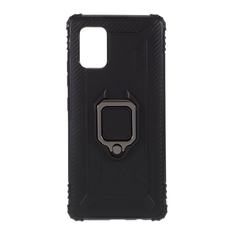 Samsung Galaxy A51 5G Ring en Carbon Fiber Case