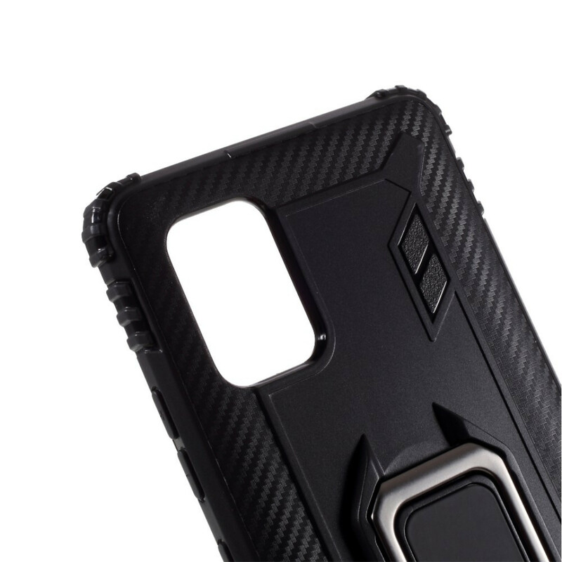 Samsung Galaxy A51 5G Ring en Carbon Fiber Case