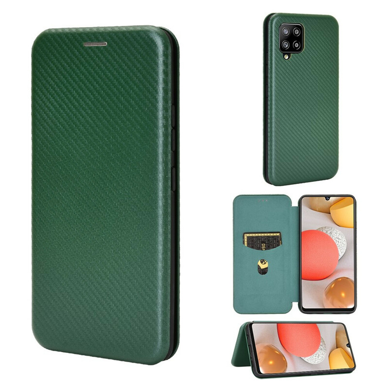 Flip Cover Samsung Galaxy A42 5G Carbon Fiber