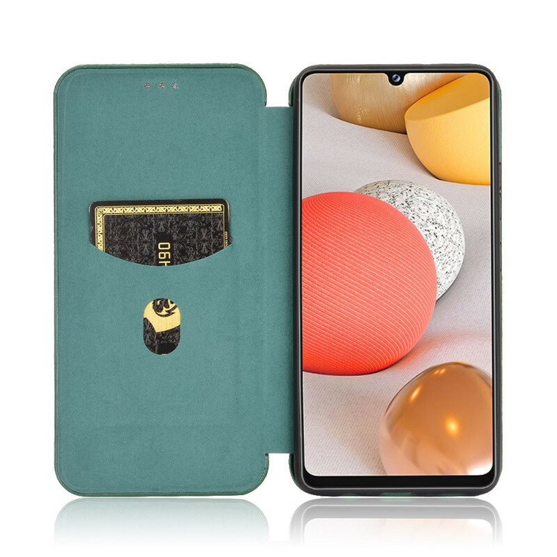 Flip Cover Samsung Galaxy A42 5G Carbon Fiber