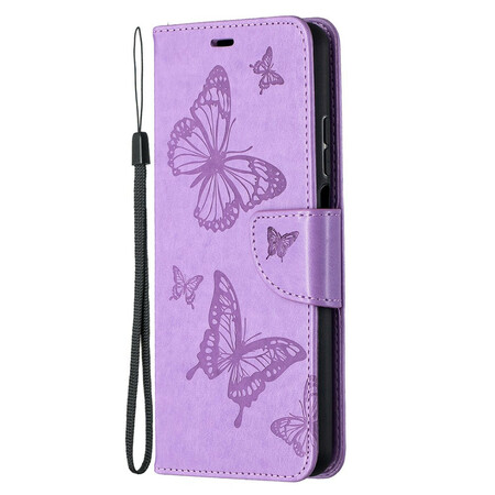 Xiaomi Mi 10T Lite Strap Case met Vlinder Print