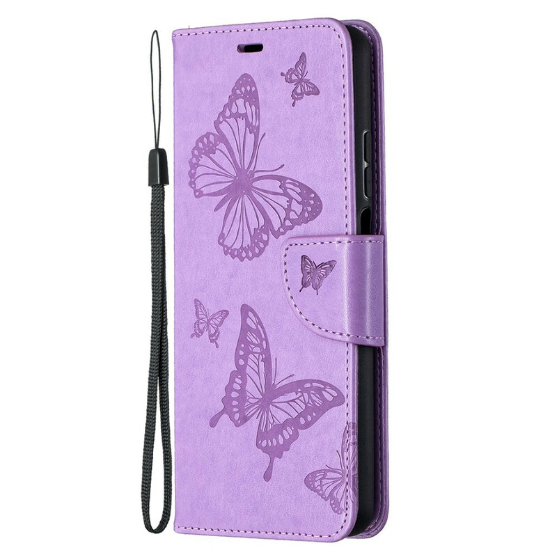 Xiaomi Mi 10T Lite Strap Case met Vlinder Print
