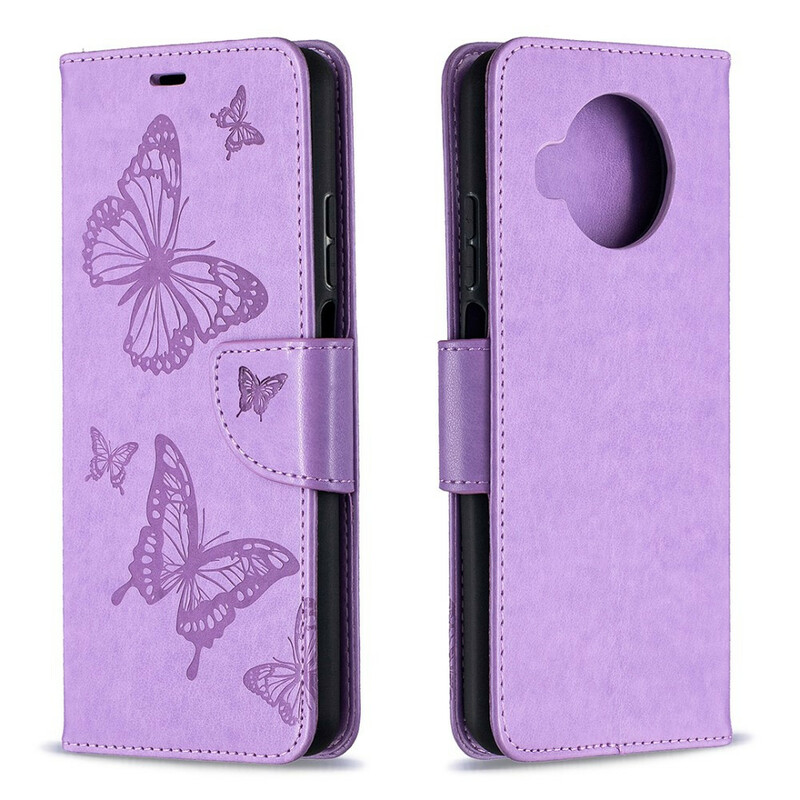 Xiaomi Mi 10T Lite Strap Case met Vlinder Print