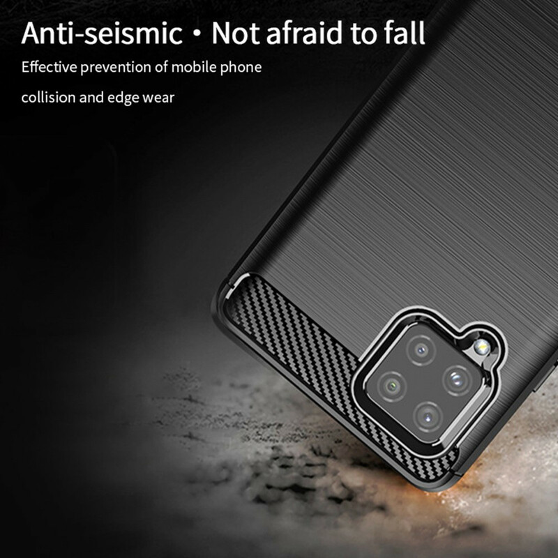Samsung Galaxy A42 5G geborsteld koolstofvezel hoesje MOFI