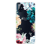OnePlus North N10 Clear Watercolour Flower Case