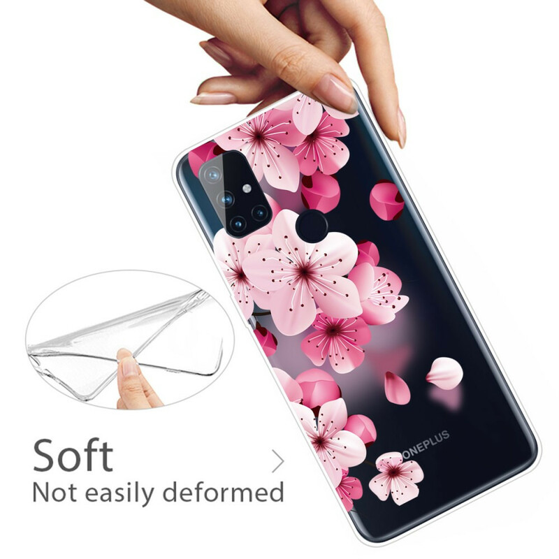 OnePlus North N10 Kleine Roze Bloemen Case