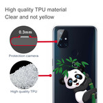 OnePlus North N10 Transparant Panda Hoesje Op Bamboe