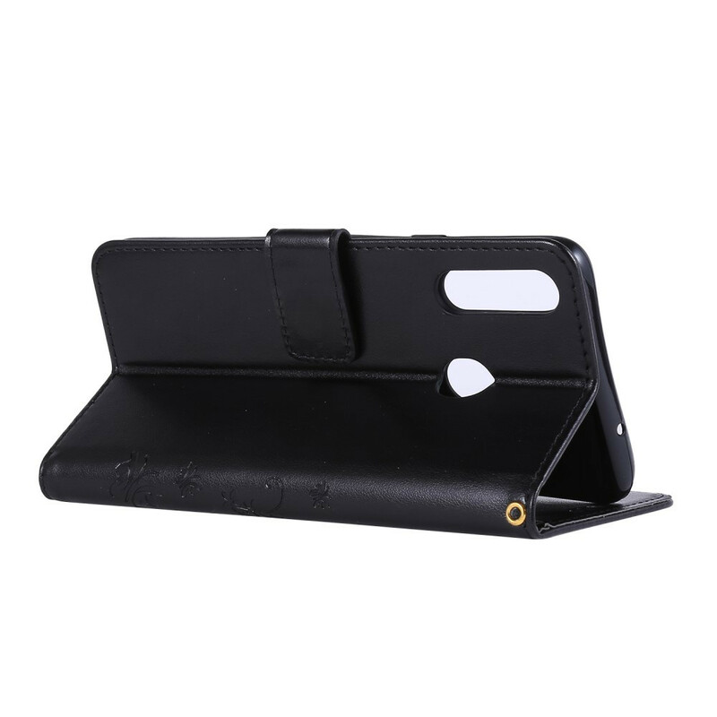 Samsung Galaxy A20s Hoesje Vlinders en Bloemen