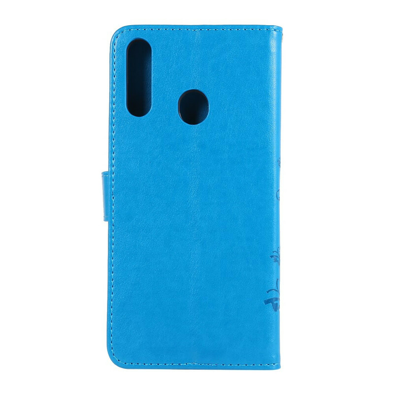 Samsung Galaxy A20s Hoesje Vlinders en Bloemen Samsung Galaxy A20s Hoesje Vlinders en Bloemen