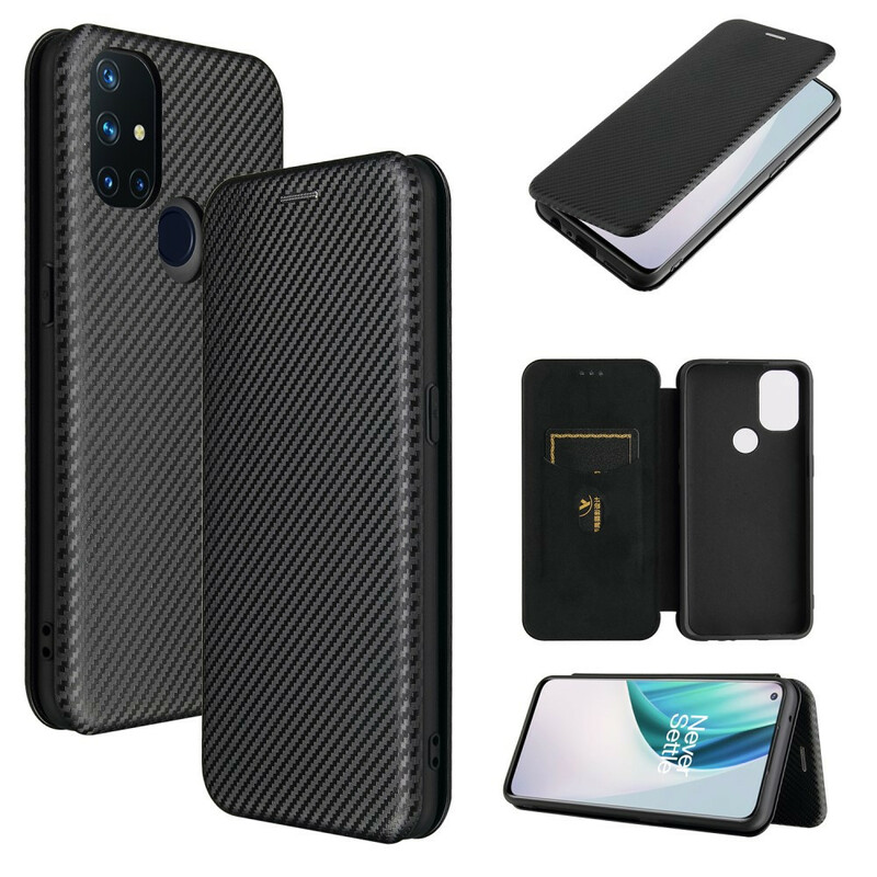 Flip Cover OnePlus Nord N10 Carbon Fiber