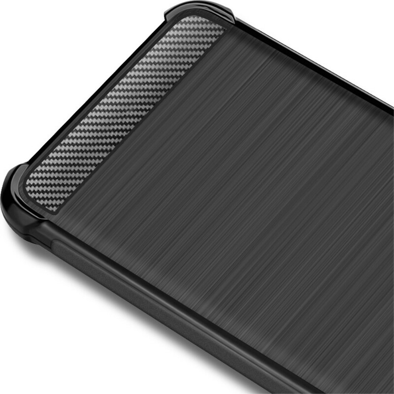 Samsung Galaxy A20s IMAK Vega Series Geborsteld Carbon Fiber Case