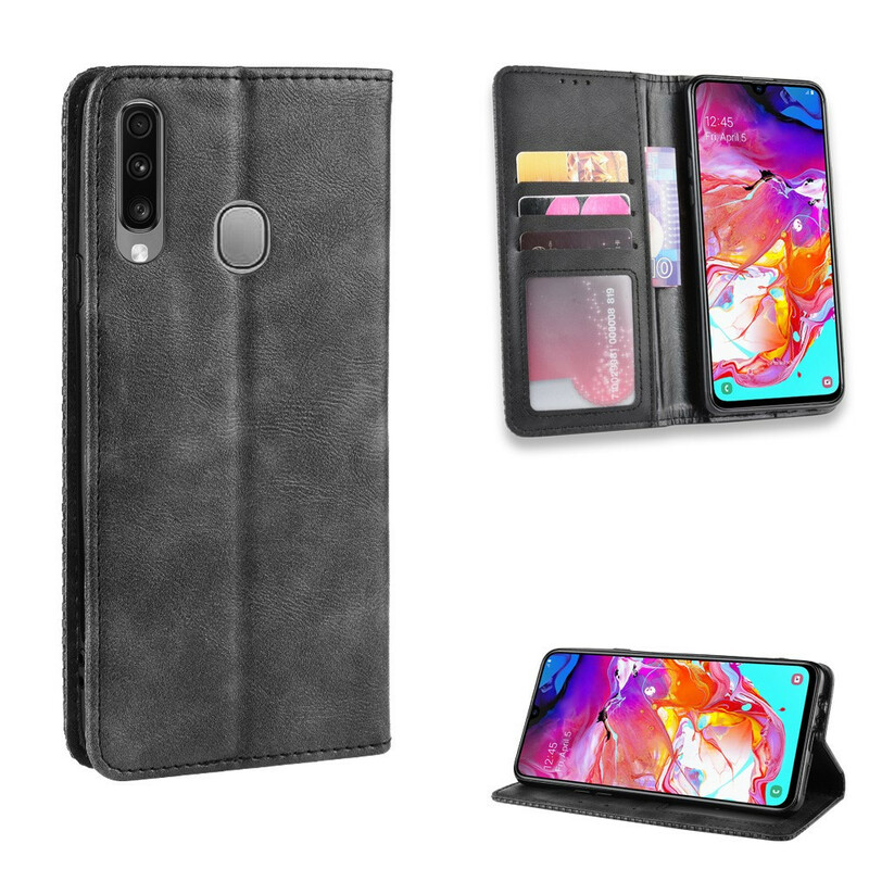 Flip cover Samsung Galaxy A20s Leder Effect