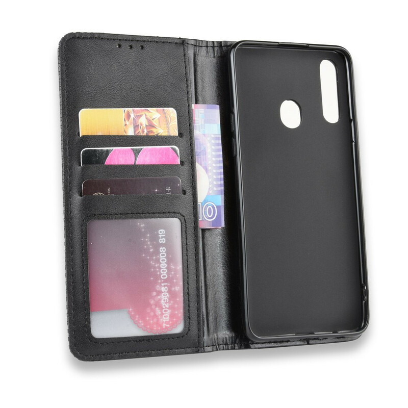 Flip cover Samsung Galaxy A20s Leder Effect