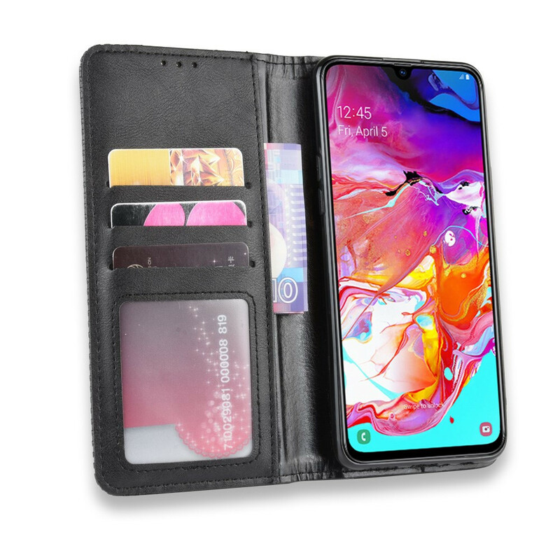 Flip cover Samsung Galaxy A20s Leder Effect