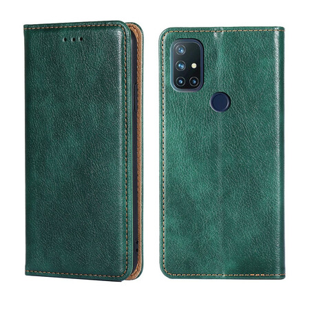 Flip Cover OnePlus Nord N10 stijl leer dun