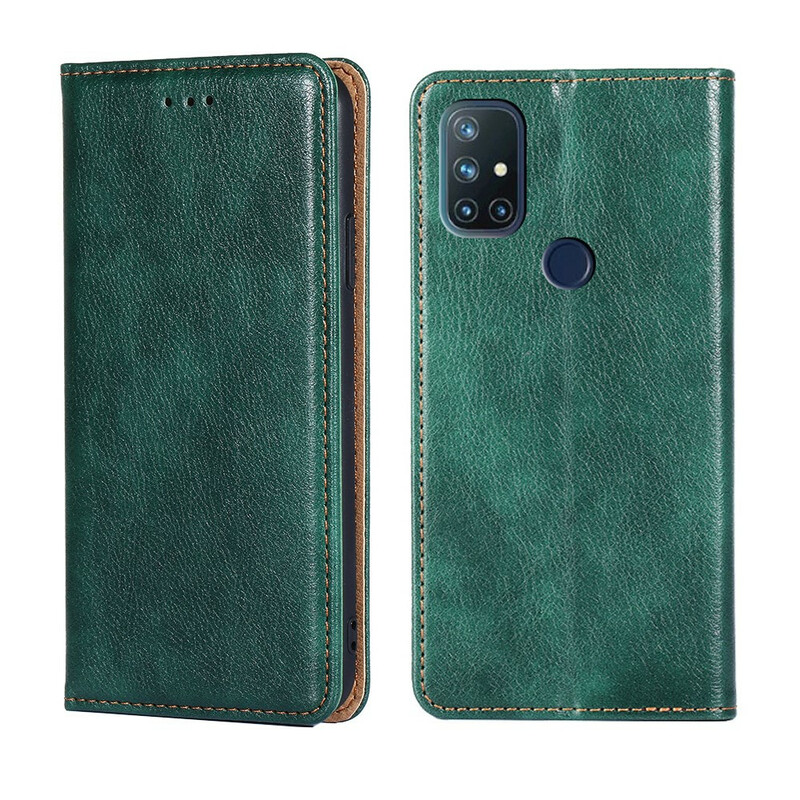 Flip Cover OnePlus Nord N10 stijl leer dun Flip Cover OnePlus Nord N10 stijl leer dun