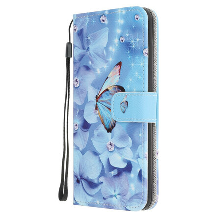 OnePlus North N100 Diamant Vlinder Strap Case