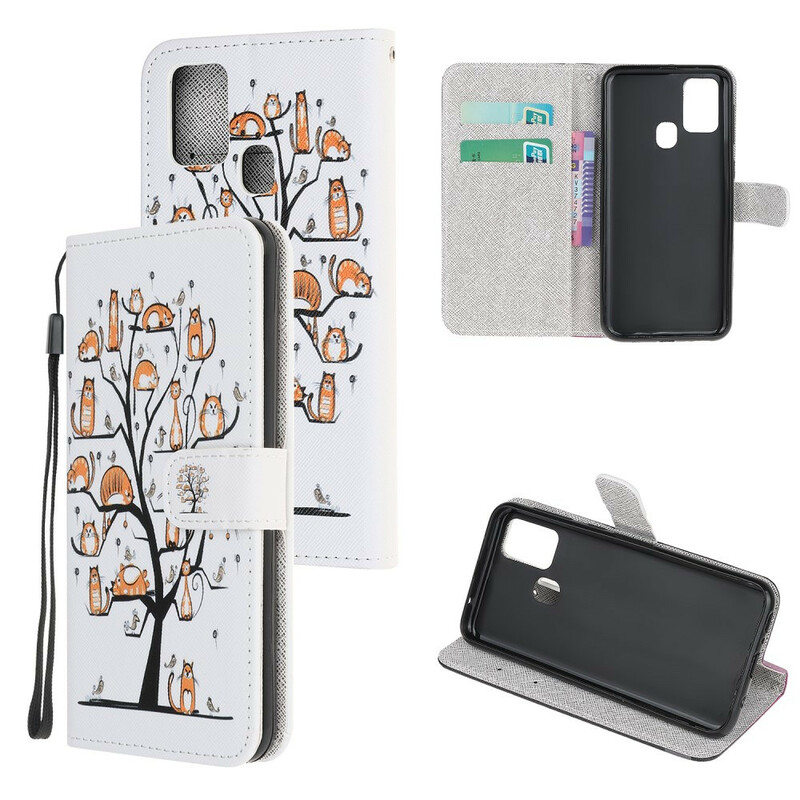 OnePlus Nord N100 Funky Cats Strap Case