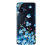 OnePlus Nord N100 Blauwe Bloemen Case