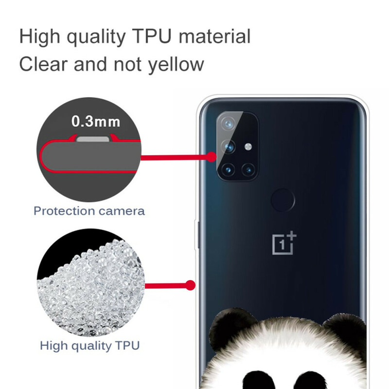 OnePlus Nord N100 Transparante Panda Case
