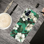 OnePlus Nord N100 Case Wit Geschilderde Bloemen