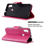 Samsung Galaxy M11 Beschermhoesje Vlinders in de Vlucht met Koord