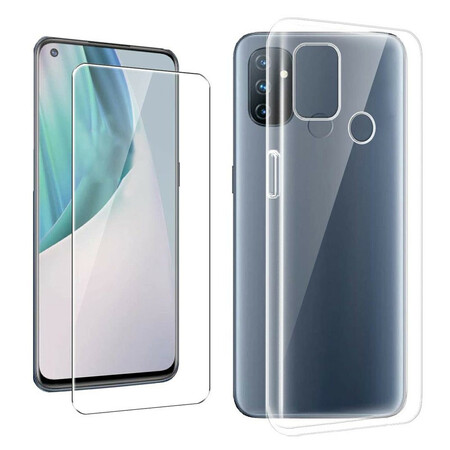 OnePlus Nord N100 Case Combo Hoesje en gehard glas scherm