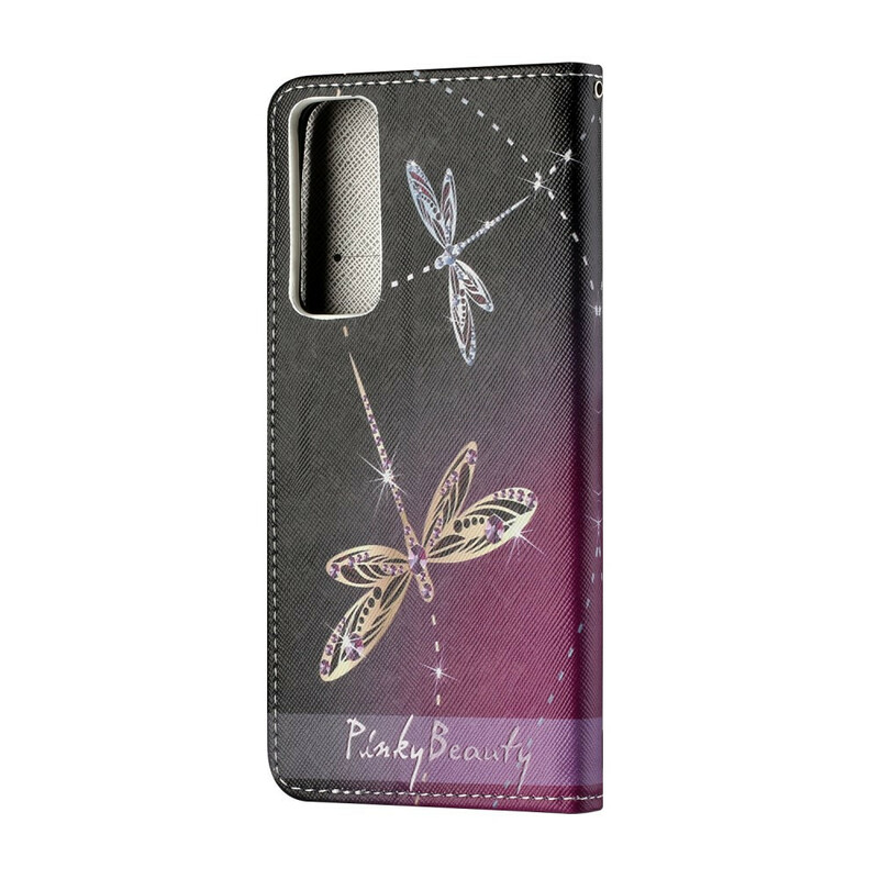 Hoesje Huawei P Smart 2021 Dragonfly met riem