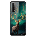 Huawei P Smart 2021 gehard glas hoesje Deer King