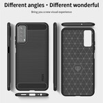 Huawei P Smart 2021 Geborsteld Carbon Fiber Case MOFI