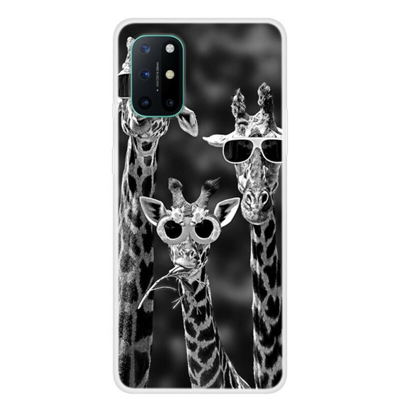 OnePlus 8T Cover Giraffen met Bril